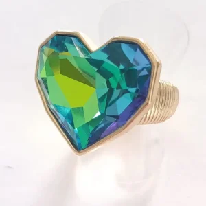 Anillo Corazón Cristal