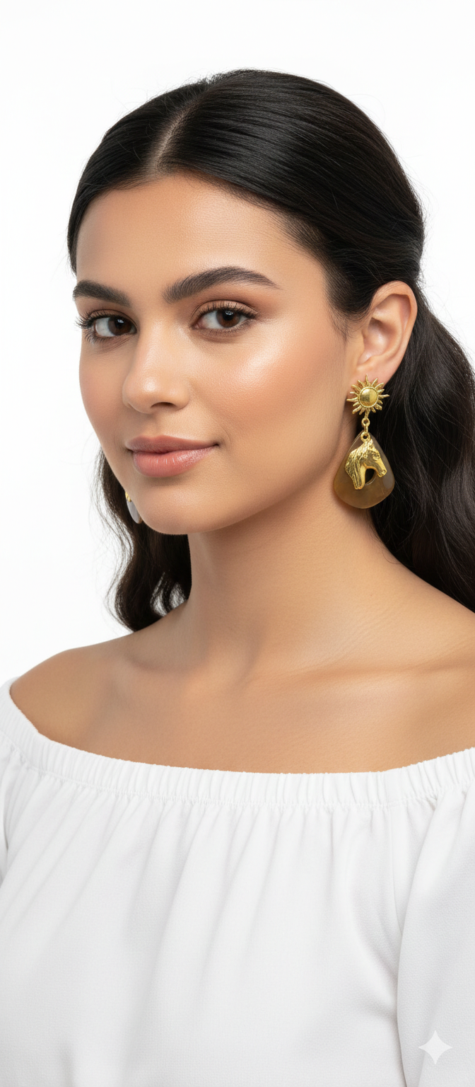 Pendientes "Sol y Corcel" - Imagen 3