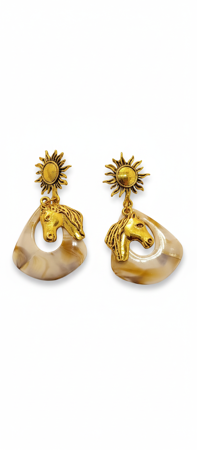 Pendientes "Sol y Corcel" - Imagen 2