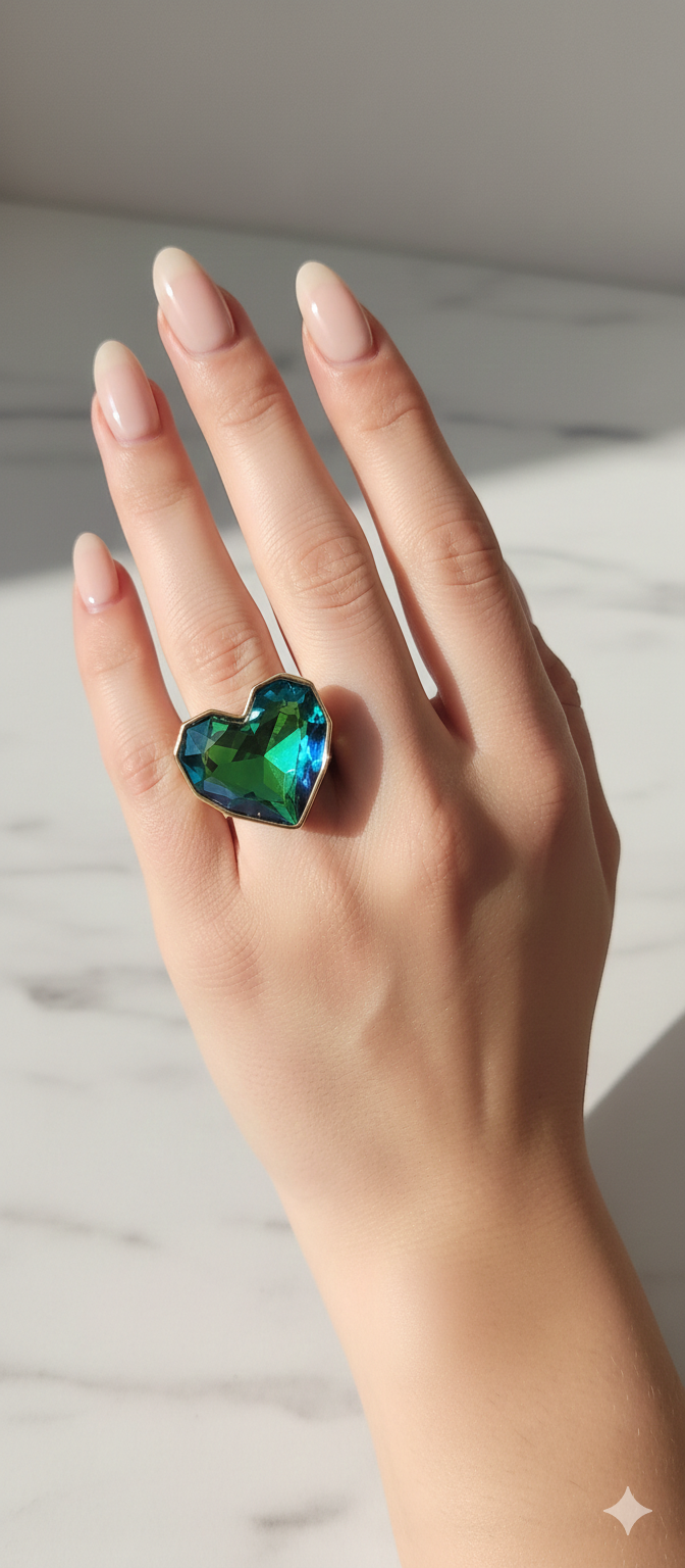 Anillo Corazón Cristal - Imagen 9