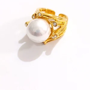 Anillo "Océano de Acero" Edición Perla