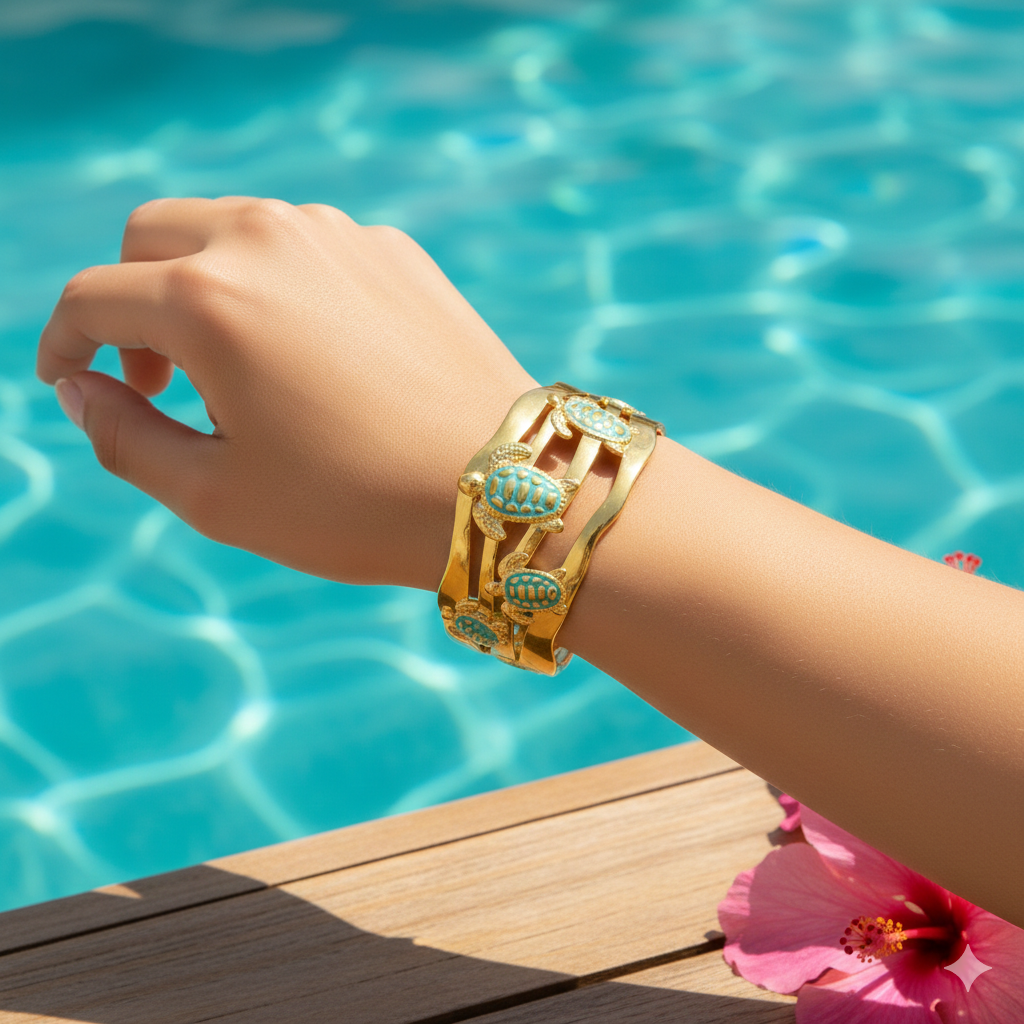 Brazalete "Oceano Dorado" - Imagen 3