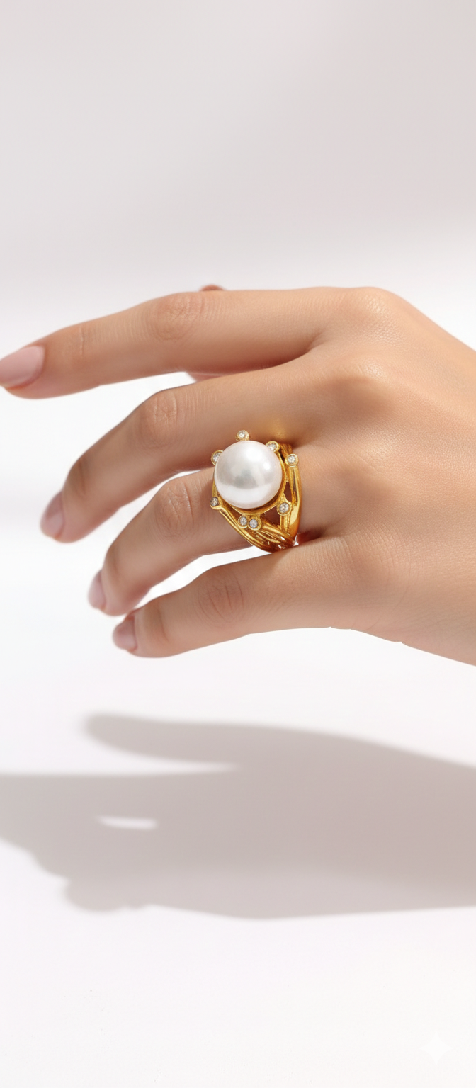 Anillo "Océano de Acero" Edición Perla - Imagen 2