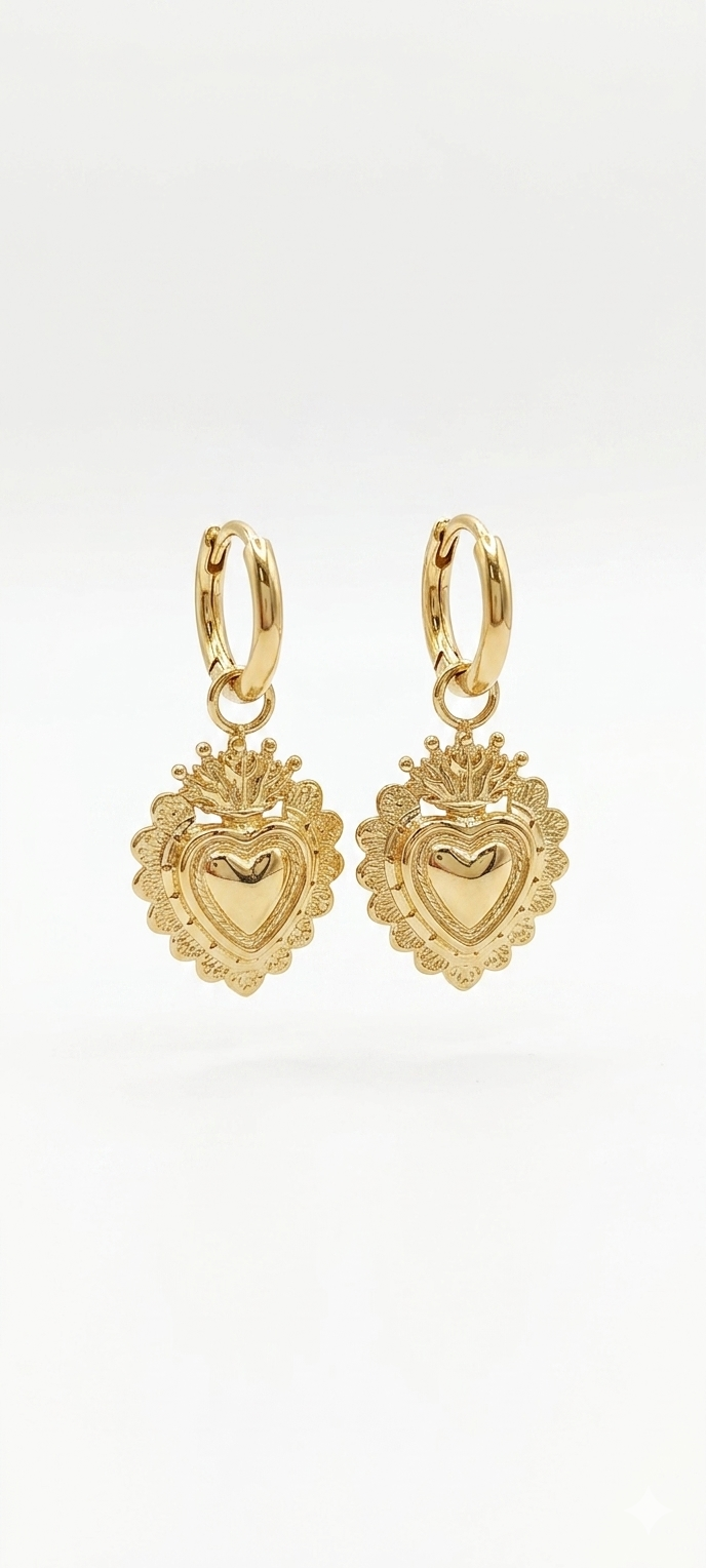Pendientes "Sagrado Corazón"