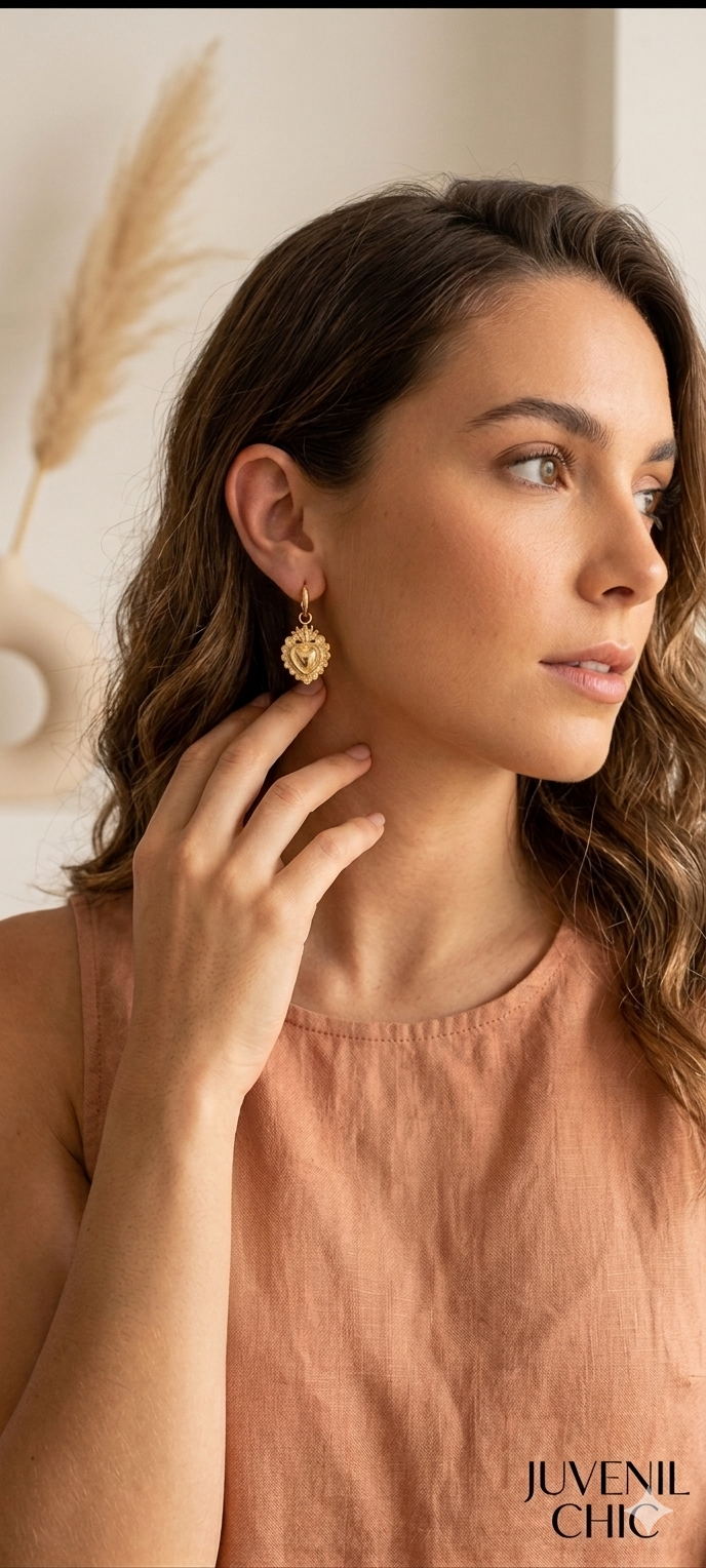 Pendientes "Sagrado Corazón" - Imagen 2