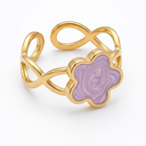 Anillo "Flor Lila"