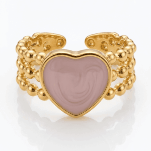 Anillo "Corazón Rosé"